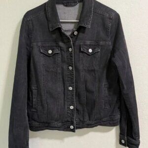 Mossimo Supply Co Black Denim Jean Jacket Women’s Size M